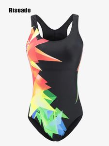 Wear Riseado Digitaldruck Einteiliger Badeanzug Racer Back Bademode Damen 2023 Sport Badeanzüge für Damen Wettkampf Badeanzüge