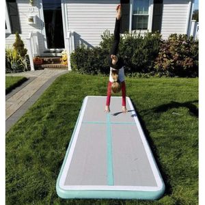 Swings Großer Rabatt, aufblasbare Gymnastikmatte, 300 x 100 x 10 cm, Luftkissenmatte mit Luftpumpe, DWF, Heimgebrauch, Luftboden-Tumbling-Matte, niedriger Preis