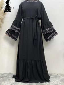 Abbigliamento etnico Musulmano Abaya Turchia Abito arabo islamico Maniche a doppio strato Caftano Dubai Caftano Abito marocchino per le donne Taglie forti