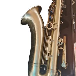 Ny ankomst Tenor Saxofon Professionella musikinstrument Mässing STS-802 BBTONE ANTIK KOPPER B TUBE SAX MED CASE MUNPIECE handskar