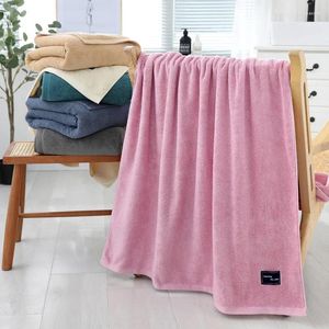 Asciugamano da bagno 90x180 cm uomo blu cotone spesso oversize per spiaggia SPA Hammam telo mare superassorbente per adulti ad asciugatura rapida donna rosa