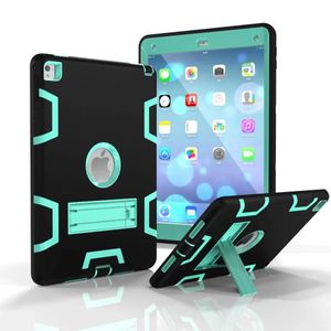 Sacos um tipo resistente à prova de choque kickstand híbrido robô caso capa para ipad pro 9.7 pro 10.5 ipad 2 3 4 ar 1 ar 2 30 pçs/lote