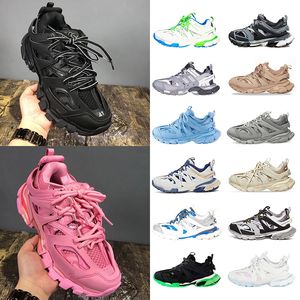 Partihandel Luxury Old Morfar Track 3.0 Casual Shoes Tripls S Womens eller Mens Silver Black Grey White Royal Blue Shiragiku Brown 17FW Sneakers Sports Trainers Storlek 36-45