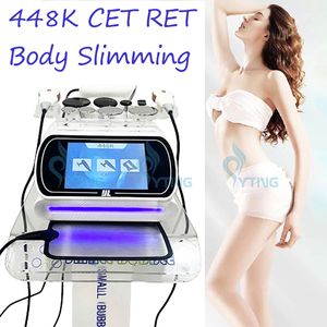 Tecar Therapy CET RET RF Radio Frequency 448Khz Indiba Body Slimming Anti Wrinkle Skin Tightening Physical Therapy Machine