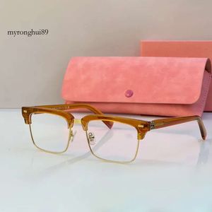 miumius designer sunglasses for women Frame Glasses Europe Literary Model Rectangular Sunglasses Good Material Customisable Lenses