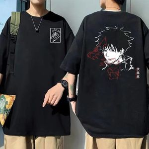 Japanische Anime Jujutsu Kaisen Fushiguro Megumi Grafik T-shirts Männlich Manga Mode T-shirt Männer Frauen Casual Übergroßen T Shirts 240102