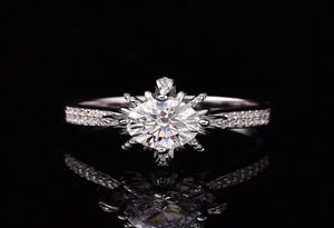 Обручальные кольца KOFSAC Модный серебряный цвет для женщин Роскошные сердечки со стрелками «Загадай желание» Кольцо-фонтан Леди Ювелирные изделия Gift1422996