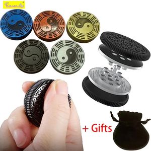 Top EDC Fidget Coin Spinner Decompression Toy Magnetic Autism Sensory Toys Pop Gyroscope ing for Adults Children 220616