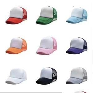 Party Favor Sublimation Trucker Hat Baseball WPR ZAPEWANA PLASKA Transfer ciepła drukowanie dzieci ciężarówki czapki pianki haftowane jn16 d dhmax