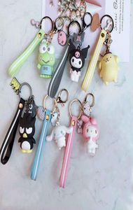 Cartoon keychain PVC key chain Cinnamoroll Bad Badtz Maru cute funny novelty High Quality pendant jewelry6861983