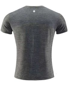 Lu-lu Designer assorbente e traspirante LL lemons Uomo Camicie da esterno Nuovo Fitness Palestra Calcio Calcio Maglia posteriore Sport T-shirt ad asciugatura rapida Skinny Uomo 01