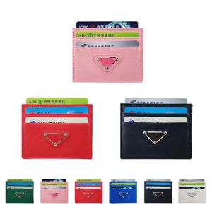 Holders Designer Woman Triangle Walls Card Holder Purs med Box Christmas Gift Luxury Mens Fashion Coin Card Wallet Läder märke Ho