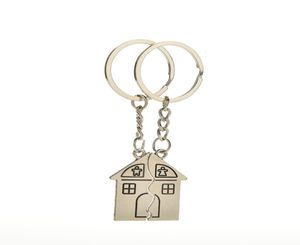 10Pair Nytt par Jag älskar dig Lovers Keychain Warm House Type Key Ring Souvenirs Valentine S Day Gifts Byggda med Love Home Alloy K5500895