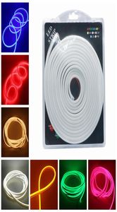 MINI LED Neon Sign Flexible Tape Lights SMD2835 120LEDSM DC 12V IP65 6x12mm Silicone Strip 5MBlister3891848