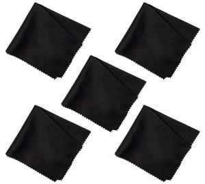 10 pçs preto óculos pano microfibra limpador de limpeza óculos lente roupas óculos acessórios8359899