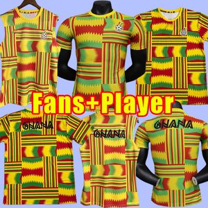 Ghana Thomas Soccer Jersey 2022 2023 Schlupp Kudus J.Ayew Aidoo Jr. Ayew Afena amartey Djiku Caleb Ekuban Samuel Owusu Football Shirt Fans Player Version Child Child