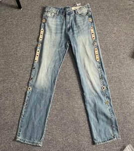 Men039s Jeans Independent Kapital Style Handmade Gem Retro Washed Vintage High Street Loose Straight Casual Jeans4791478