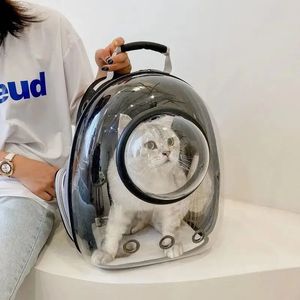Рюкзак для домашних животных Space Capsule Cat Go Out Портативный переносной прозрачный рюкзак Space Capsule через плечо Товары для домашних животных 240103