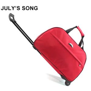 Valigie JULY'S SONG oxford Trolley Borsa da viaggio Valigia da viaggio con ruote Trolley da viaggio per uomo / donna Borse da viaggio CX200718