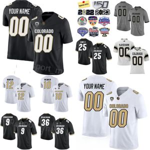 Erkekler College Colorado Buffaloes Futbol 5 Jimmy Horn Jr Jersey 21 Shilo Sanders 25 Marvin Ham II 43 Trevor Woods 3 Omarion Cooper 14 Joel Klatt Profphere Üniversitesi