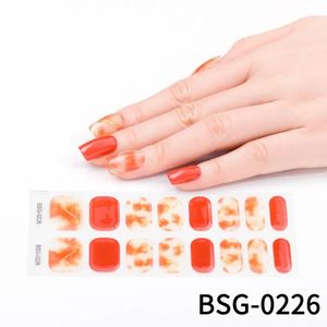 Decals New Arrival Festival Nail Stickers Winter Snowflake Gloves Nails Art Decal 16Tips Christmas Full Cover Paste Make Up Accessories