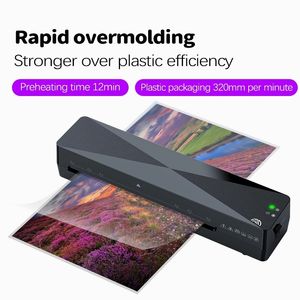 Professionellt termiskt kontor och kall laminatormaskin för A4 -dokument PO Blister Packaging Plastic Film 240102