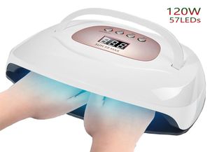 120W SUN X8 Max UV LED Salon 57 LEDs Fast Cure All Gel Polish 10S 30S 60S 99S Powerful Nail Lamp Dryer 2103051031336