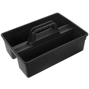 Kitchen Storage 1 Pc Cleaning Tool Case 3-Compartment With Handle