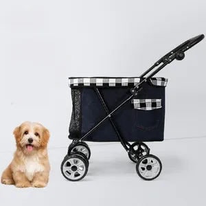 Trasportino per cani Carrello per animali domestici e per bambini Gatto Piccolo portatile in stile leggero Accessori per grandi spazi