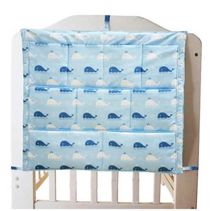 Bebê cama multifuncional pára-choques seguro dormir roupas organizador para fraldas brinquedos macio berço cama pendurado saco de armazenamento 240103