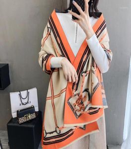 Scarf Winter CashmereLike Women Scarfs Warm Thick Shawl Hijab Poncho Cape For Ladies Scarves Foulard Femme Brand12714776