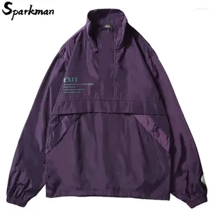 Men's Jackets Fashion Track Jacket Pullover Casual Vintage Windbreaker Hip Hop Mens Coat Streetwear 2024 Autumn Urban Clothing