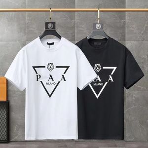 Mens Camisetas Designer Camisa Homens Camisa Homens Manga Curta Tees Verão Casual Redondo Pescoço Carta Impressa Moda Masculina Puro Algodão Respirável Suor Absorvente Roupas