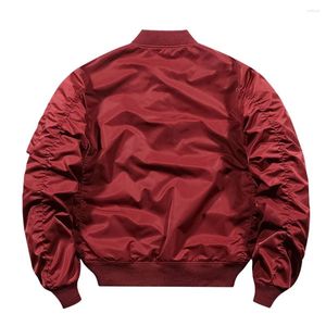 Jaquetas masculinas Mens Jaqueta Militar Varsity Baseball Flight Casaco Acolchoado Windbreaker Primavera Outono Outerwear Múltiplas Cores Disponíveis