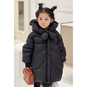 "Warm and Stylish Girls Winter Parka Hooded Jacket - Faux Fur Coat for Teenagers, Perfect Outerwear for Snowy Adventures and Outdoor Activities - Children's Clothing