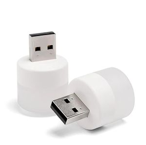 Gadżet LED USB Lampa nocna Komputer Mobilny Lampy ładowania Ładowanie Lampy LED Ochrona oczu LED Czytanie Małe okrągłe światło