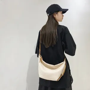 Borse da sera Borsa da donna in tela solida Cintura Messenger Y2K Spalla Croce Coreana Eco Shopping Borsa a mano Murse Borsa per studenti Tasche