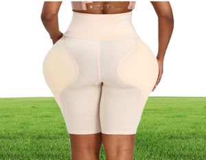 Tamanho grande cintura alta moldar calças hip realçador acolchoado shaper calcinha silicone hip pads shemale transgênero falso ass realçador und3777481