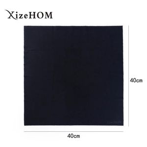 Sunglasses Xizehom 40*40cm Large Microfiber Eyeglasses Cloth Sunglasses Eyewear Specs Cleaning Cloth Glasses Black Clean Lens Cloth