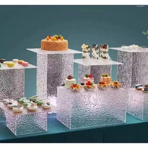 Cake Tools 10st Grand Event Flower Food Candy Cookies Display Holder Wedding Dessert Table Pillar sockent Stand Buffet Decor Plates