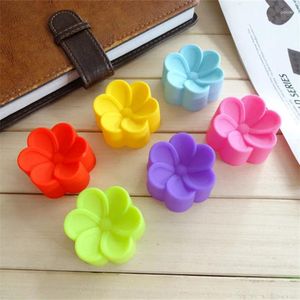 Baking Moulds 20 Pcs/lot 3cm 5cm Flower Silicone Cake Mold Chocolate Mould DIY Cupcake Liners Tools Mini Soap