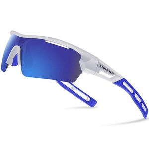 Sonnenbrille Torege 2019 Polarisierte Sport -Sonnenbrillen für Männer Frauen Radfahren fahren Baseballmarke Designer TR90 UV400 Brillengläser