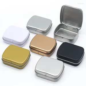 Storage Bottles 24Pcs Mini Metal Tin Box Portable Flip Boxes For Candy Coin Money Jewelry Organizer Travel Cosmetics Containers