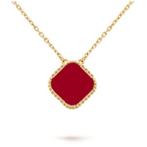 Ny stil halsband designer smycken hänge halsband 18 stilar hjärta guld sier rose pläterad länk kedja vit grön röd lycklig blommor