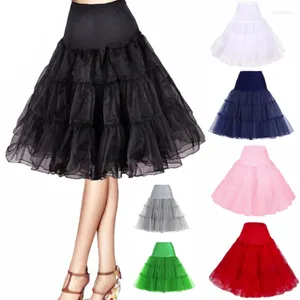 Kjolar vintage kort tutu petticoat crinoline för bröllop brud cosplay klänningar underskirt fancy rockabilly