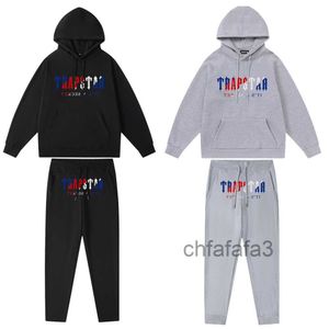 Trapstar Hoodie Herren Trapstar Trainingsanzug Trainingsanzug 2-teiliger Sport-Sweatanzug mit Kapuze Kurzarm Lässiges Sport-Hoodie-Set 6O4T 8OK4 M08M