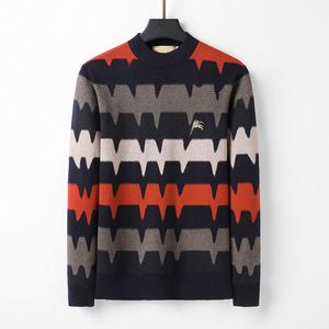 Moda Sweater Erkek Külot Tasarımcı Örgü Mürettebat Boyun Uzun Kollu Kazak Sıradan Sweatshirt Monogram Hoodie Asya Boyut M-3XL JM06