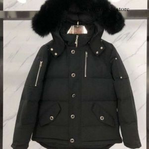 Mooseknuckle Jacket Men's High Quality Real Fur Winter Mens Ballistic Bomber Parka Warm Jacket Mooses Outwear Coat Windproof Short Jacket Moose 783