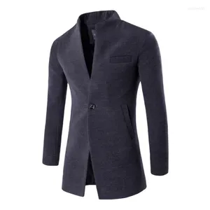 남자 재킷 남자 자켓 코트 코트 남자 도착 패션 패션 솔리드 남성 캐주얼 겨울 코트 외부웨어 봄 가을 4colour