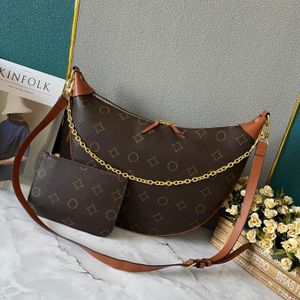 5A Fashion Shoulder chain bag designer bag moon Underarm package Women luxurys Handbag leather Crossbody Bag high-capacity tote bag